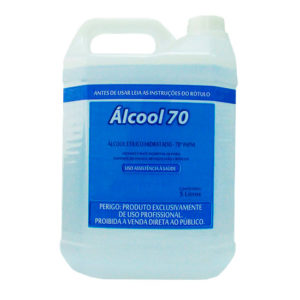 ALCOOL 70 LÍQUIDO 5L CLORAX/VALÊNCIA