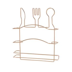 ARTHI - SUPORTE PARA03 ROLOS TOALHA QUERIDA ROSE GOLD em Extrema MG