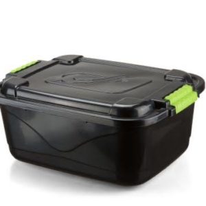 CAIXA PLAST ORG PRETA COM TAMPA  FORMPLAST em Extrema MG