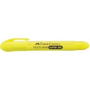 CANETA MARCA TEXTO GEL FABER AMARELA