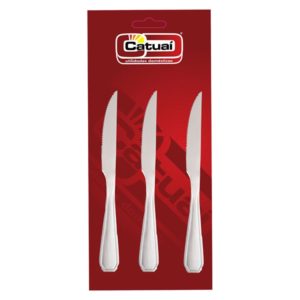 CATUAI - CONJUNTO COM3 FACAS   DE MESA EM INOX (PCT COM3) em Extrema MG