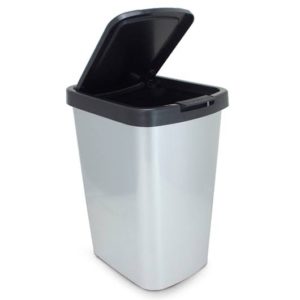 CESTO PARA LIXO LABEL  PLAST/INOX COM TAMPA 9LTS em Extrema MG