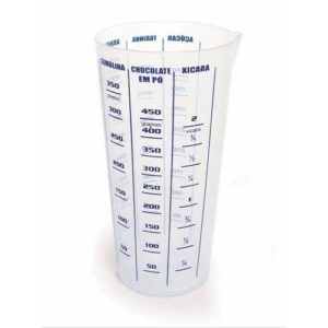 COPO TRANSPARENTE GRADUADO MEDIDOR em Extrema MG