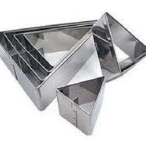 CORTADOR DE MASSA INOX *TRIÂNGULO (JOGO 6 PECAS)