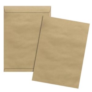 ENVELOPE PAPEL 240X340 80G NATURAL SACO (02144)