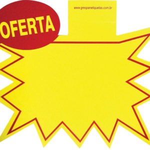 ETIQUETA PARA MARCACAO SPLASH OFERTA GD 300X210MM (PCT C10)(55662)
