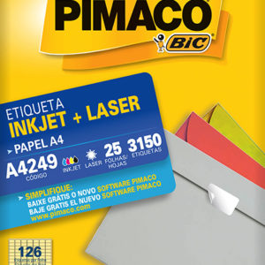 ETIQUETA PIMACO A4 4249 150X260 25 FOLHAS