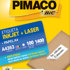 ETIQUETA PIMACO A4 4363 38,1X99,0 100 FOLHAS
