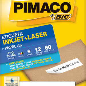 ETIQUETA PIMACO A5Q-35105 350X105 12 FOLHAS