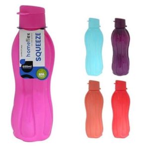 GARRAFA SQUEEZE PLAST 600ML COLOR