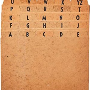 INDICES PARA FICHÁRIO A-Z 6X9 C.KRAFT JOGO 704 (02403)