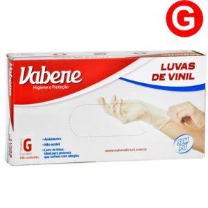 LUVA VINIL G (CX COM100) USO GERAL em Extrema MG