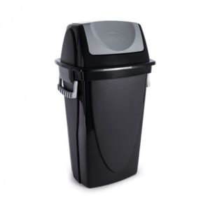 CESTO PARA LIXO COM TAMPA BASC ECOB 045 LTS  PR em Extrema MG