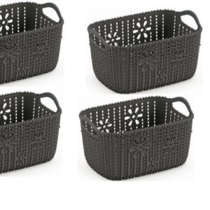 MONTE LIBANO - CESTA FLORAL CINZA 14L em Extrema MG