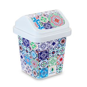 MONTE LIBANO - LIXEIRA DECORADA AZULEJOS em Extrema MG