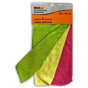 PANO MICROFIBRA MULTIUSO 30X30CM (PCT COM3) em Extrema MG