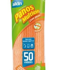 PANO PARA LIMPEZA MULTIUSO ROLO COM025M LARANJA (050 PANOS)