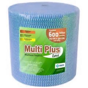 PANO PARA LIMPEZA MULTIUSO ROLO COM300M AZUL     (600 PANOS) em Extrema MG