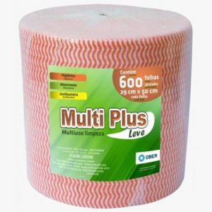 PANO PARA LIMPEZA MULTIUSO ROLO COM300M LARANJA  (600 PANOS) em Extrema MG