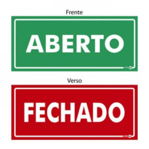 PLACA DE SINALIZAÇÃO FRETE/VERSO   065X300MM em Extrema MG