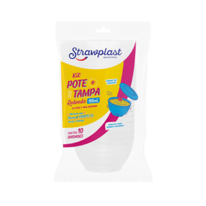 POTE MIX C/ TAMPA 100ML (PCT C/10)STRAWPLAST (CX C/ 24X10)