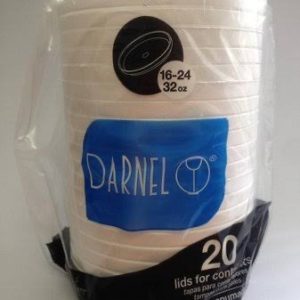 PRATO DE ISOPOR DARNEL 15F 15CM COM20 PARASOB CALDA (CX COM24 PCT)