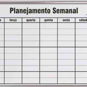 QUADRO BR PLANEJAMENTO SEMANAL 060X040CM (56600)
