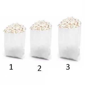 SACO PAPEL PIPOCA N.01 MONO      25GR 11X11 (PCT COM500) em Extrema MG