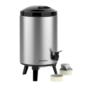 SOPRANO - BOTIJÃO paLACE 9,5L INOX/PRETO