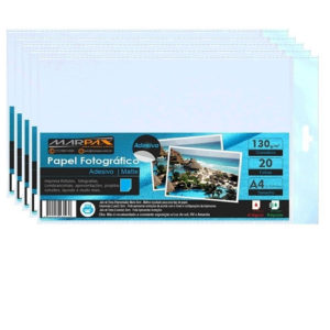 PAPEL INKJET ADESIVO A4 130G COM20F 210X297 (52130) em Extrema MG
